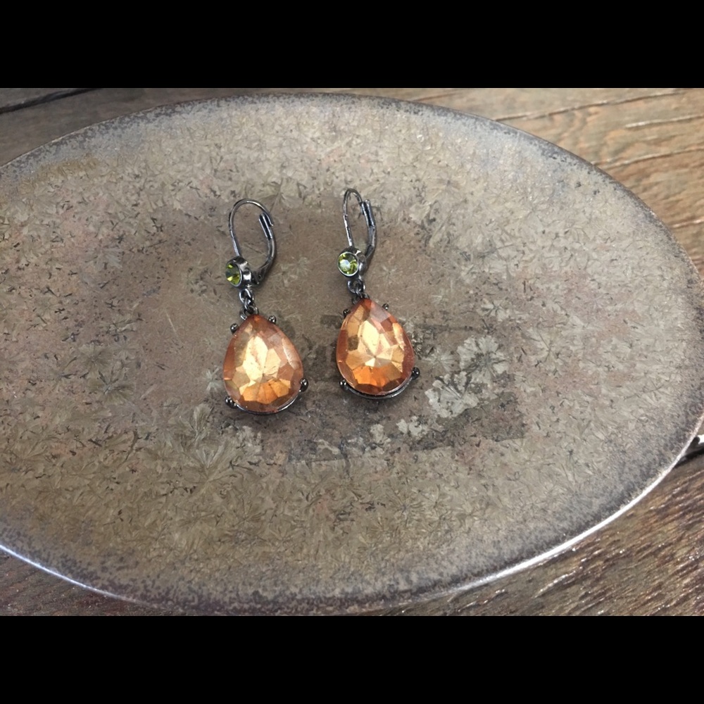 Peridot & Citrine CZ Earrings